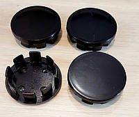 Колпачки, заглушки на диски черные 48 мм / 42 мм без бортика