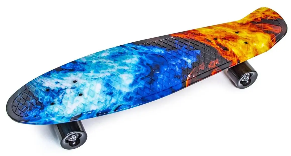 Пенніборд Penny Board Nickel 27" "Вогонь і лід", фото 1
