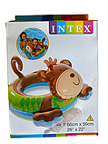 Дитяче надувне коло Intex 58221 (66х56 см) (Мавпа), фото 5