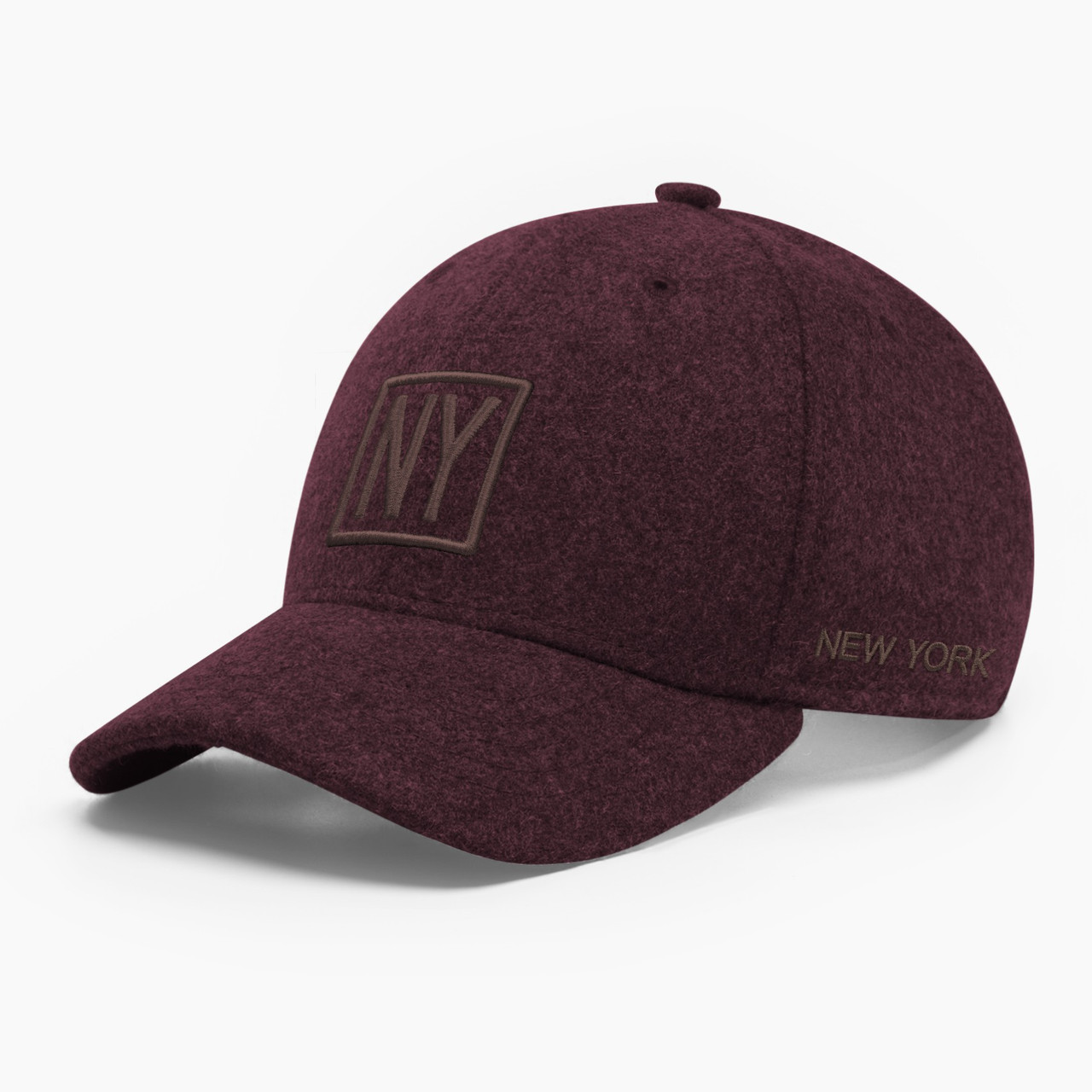 Зимова бейсболка без застібки INAL Нью Йорк NY New York S / 53-54 Бордовий 60353