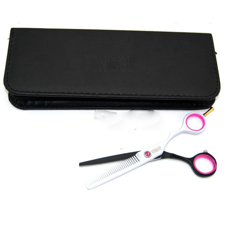 Філірувальні ножиці Toni & Guy чорно-білі в чохлі (5,5 дюйма)