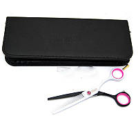 Філірувальні ножиці Toni & Guy чорно-білі в чохлі (5,5 дюйма)