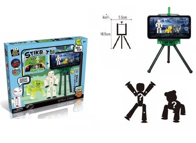 Анімаційна студія (1 чоловік, 1 тварину) Стикбот Монстр Stikbot Monsters JM-03Q