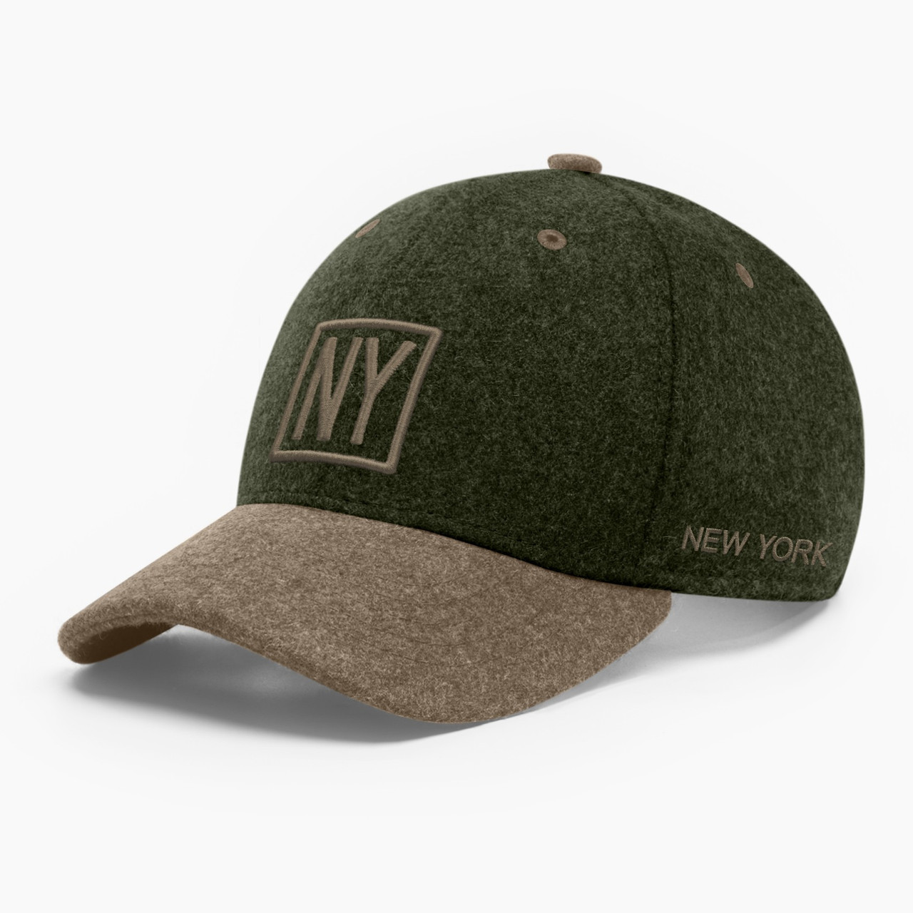 Бейсболка зимова чоловіча INAL Нью Йорк NY New York S / 53-54 Оливковий 78353, фото 1