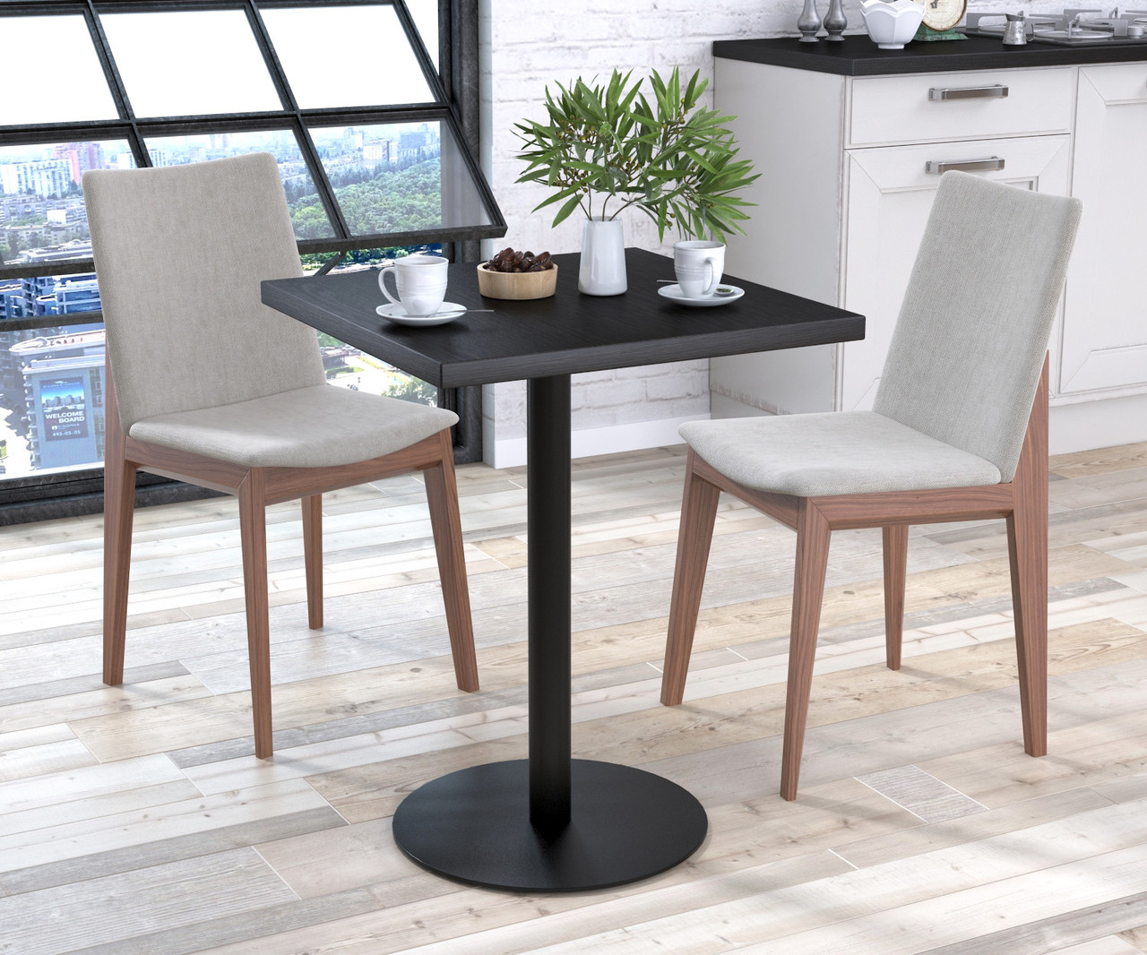 Квадратний обідній стіл BS-450 60 × 60 см Венге Луїзіана