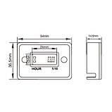 СЧЕТЧИК МОТОЧАСІВ універсальний, водонепроникний. (Зелений корпус), фото 2