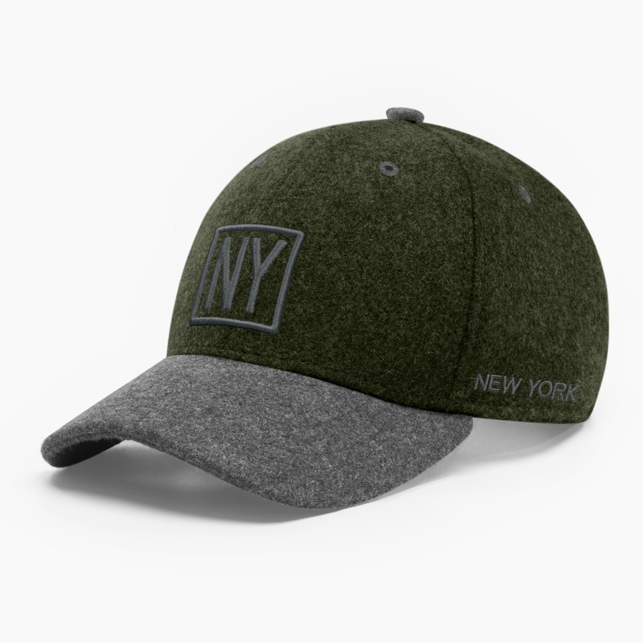 Бейсболка зимова чоловіча INAL Нью Йорк NY New York S / 53-54 Оливковий 77253
