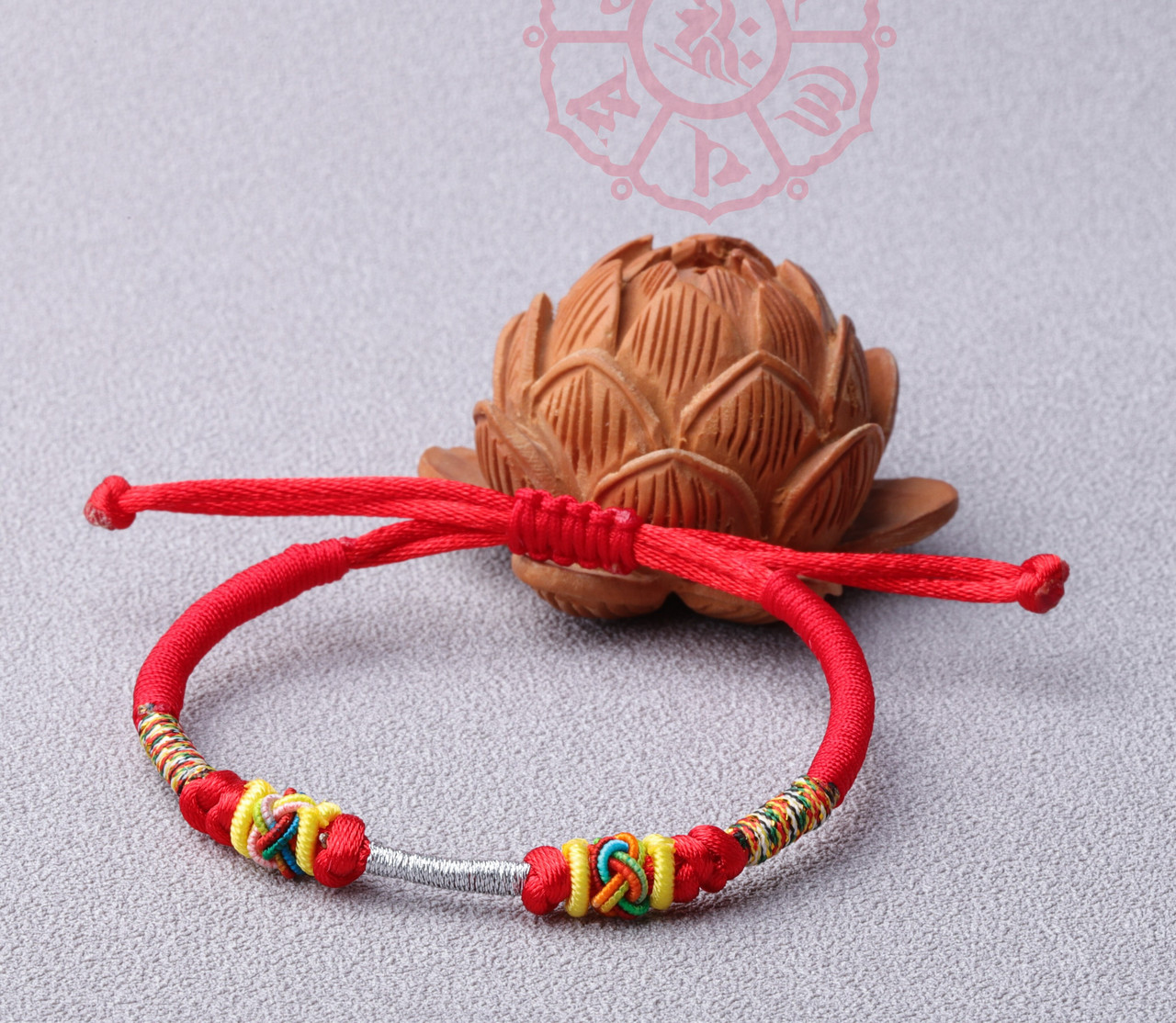 Сакральный Тибетский браслет ручной работы на здоровье, защиту, богатство с секретным оберегом - фото 5 - id-p1693965809