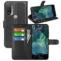 Чехол-книжка Litchie Wallet для Motorola E20 / E30 / E40 Black