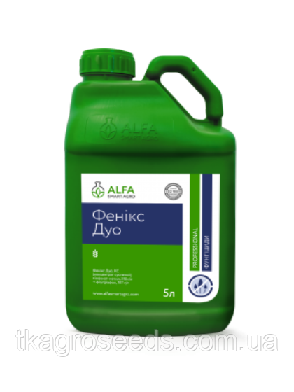 Фунгіцид ФЕНІКС ДУО (д.р.:Флутриафол+тіофанат-метил), тара - 5л. ALFA Smart Agro