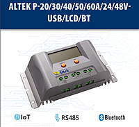 Контроллер заряда для солнечных панелей ALTEK P-30А/24V-USB/LCD