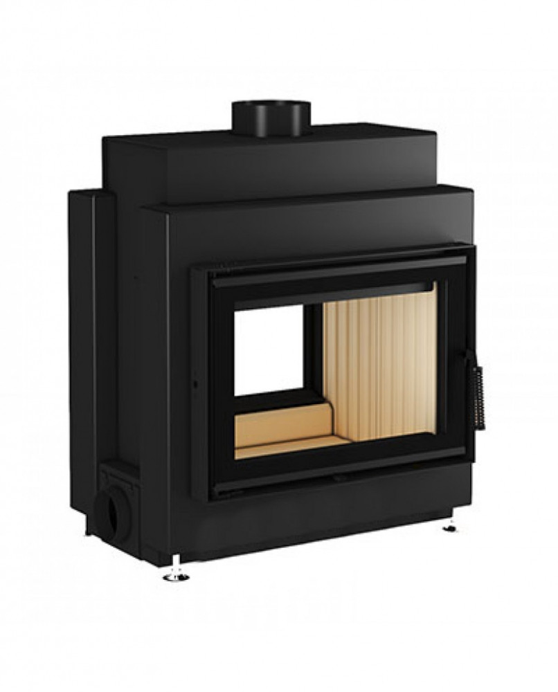 Повітряна камінна топка 80x52+ O (ребристий шамот), фото 1