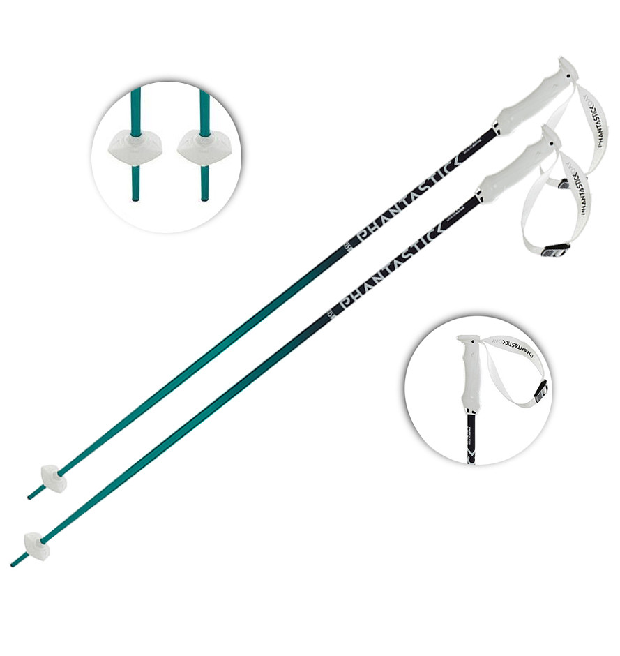 Палиці гірськолижні Volkl Phantastick Womens Ski Poles (16 mm) Green-Purple