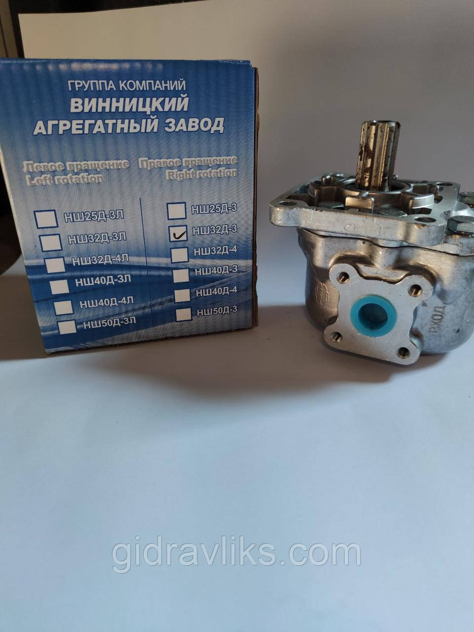 Насосок шестерний НШ 32Д-3 лівий *** ОО ТД ВАЗ