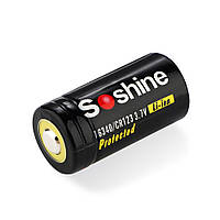 Акумулятор Soshine 16340P rcr123 3,7V 700mAh защита