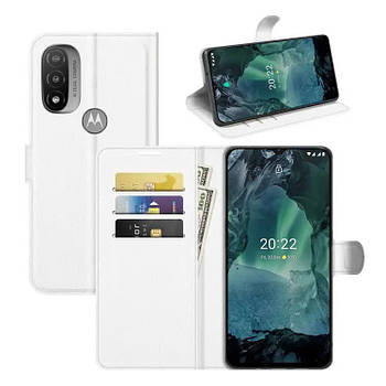 Чохол-книжка Litchie Wallet для Motorola E20 / E30 / E40 White