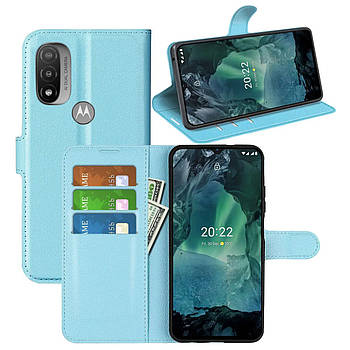 Чохол-книжка Litchie Wallet для Motorola E20 / E30 / E40 Light Blue