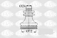 Пыльник полуоси Renault 25 Espace Laguna Safrane Trafic SASIC 4003449