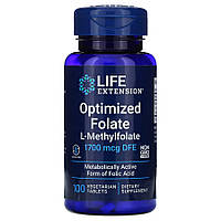 Витамины и минералы Life Extension Optimized Folate 1700 mcg, 100 таблеток