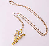 Кулон Арвен Евенстар. Підвіска Arwen Evenstar. Кулон з фільму Володар Перстнів (Lord of The Rings) жовтий, фото 3