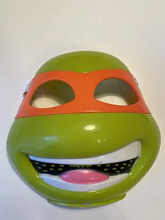 Маска TMNT Черепашки-ніндзя Мікеланджело пластик ABC, фото 1