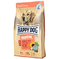 Happy Dog (Хеппи Дог) Naturcroq Lachs & Reis - Сухой корм для взрослых собак с лососем и рисом, 4 кг