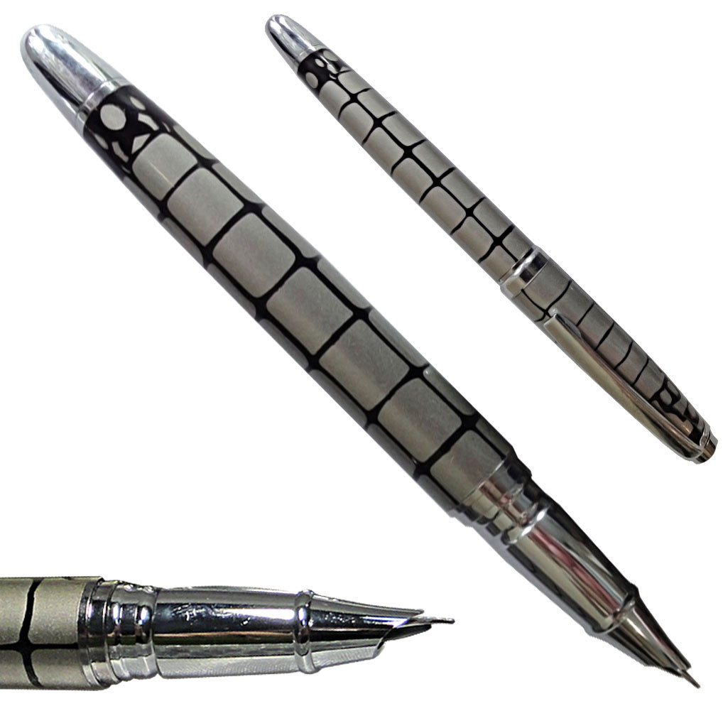 Ручка чорнильна (пір'ява) EL-617F КОБРА, змінний поршень, товщина лінії 1мм