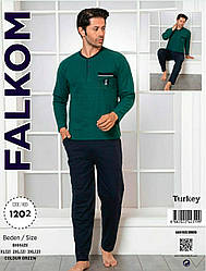 Комплект демісезонний чоловічий, (футболка, довгий рукав + штани), оптом ПАР/3шт (р.M-XL), Falkom (розмір XL)