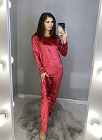 Женская красивая пижама кофта и штаны бархат 42 44 46 48 размеры Одесса 7 км