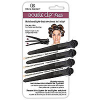 Двойной зажим для волос Olivia Garden Doubleclip Petite Black 4 шт