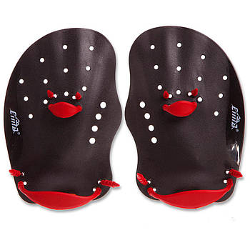 Лопатки для плавання SP-Sport PD-002 (пластик, резина), М чорні