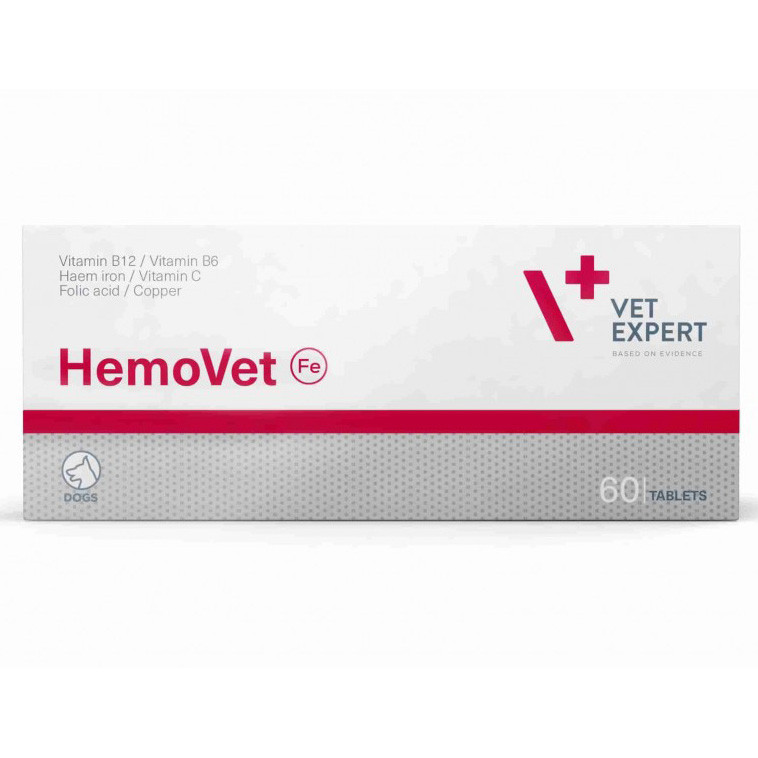 VetExpert HemoVet (ГемоВет) - препарат для собак с симптомами анемии 60 таблеток - фото 1 - id-p1694018938