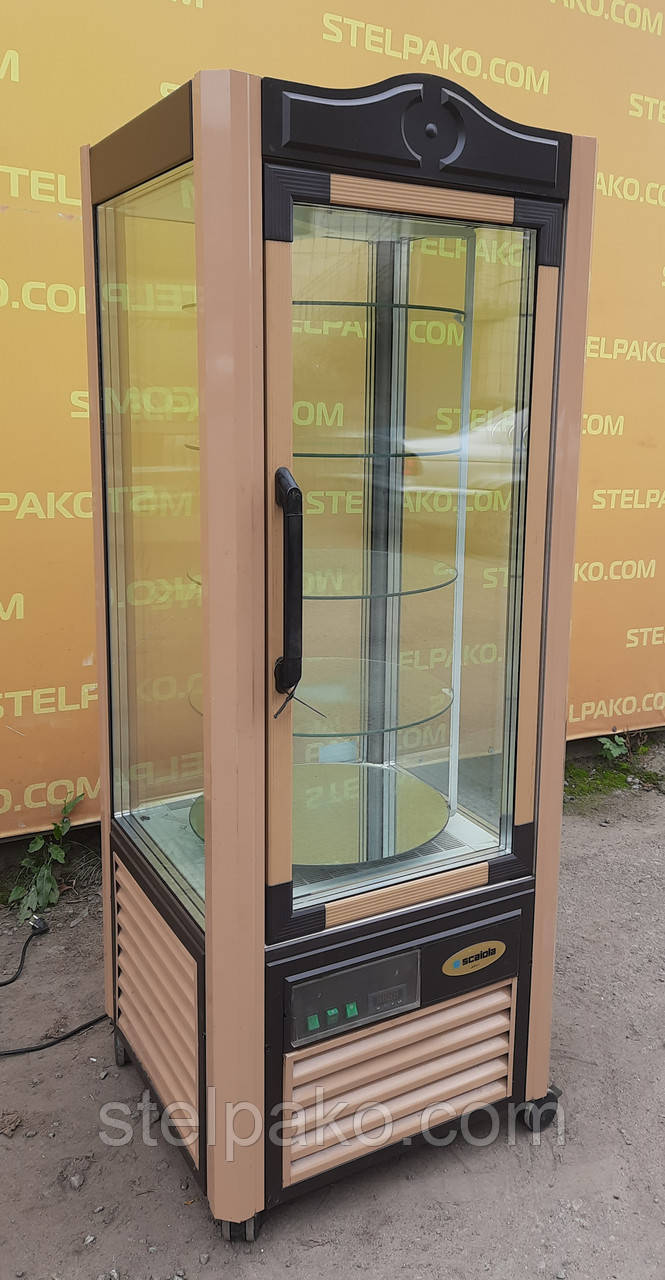 Кондитерська холодильна шафа-вітрина «Scaiola ERG 400N» (Італія), на 5 полиць, Б/у