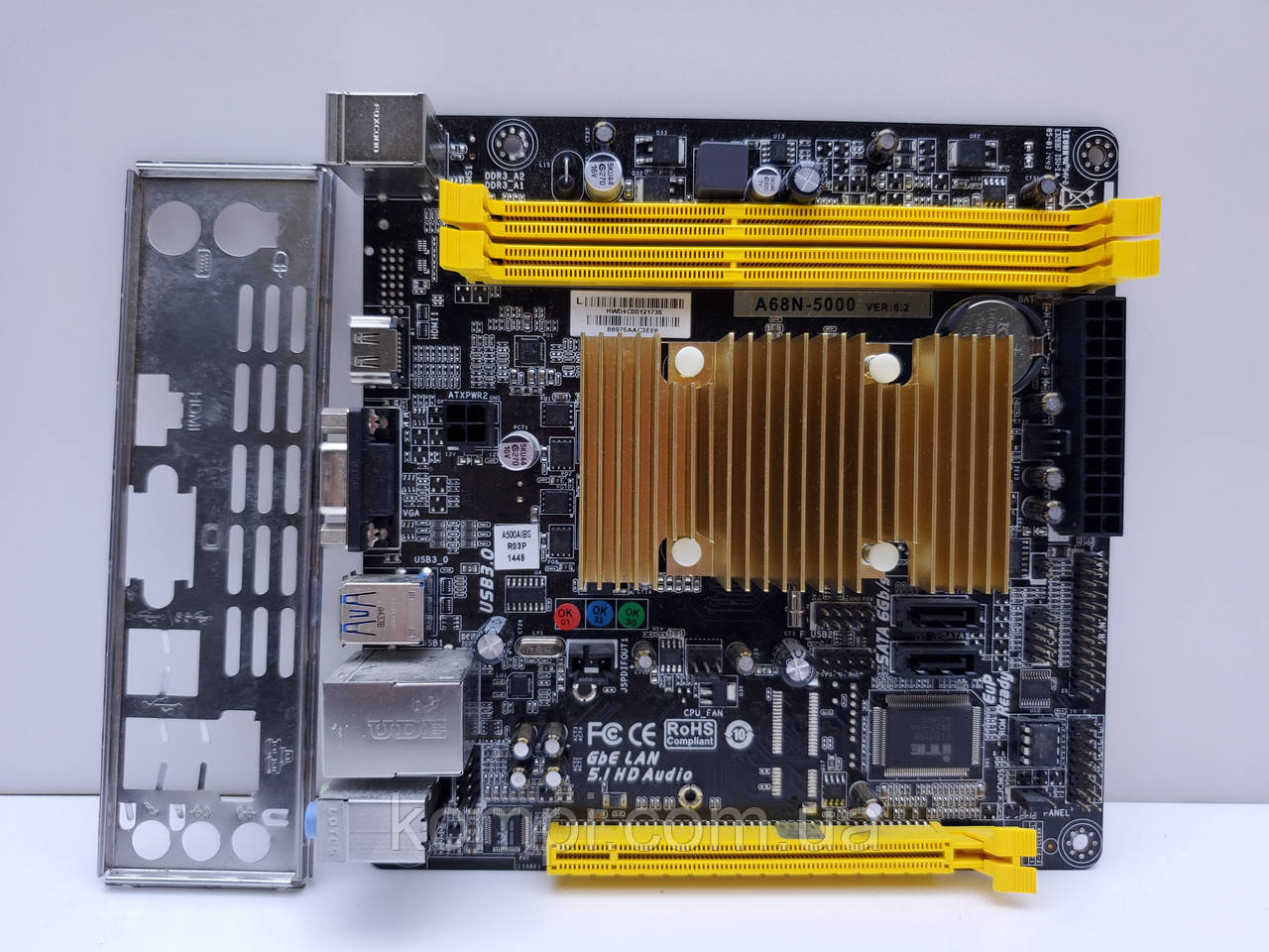 Материнська плата Biostar A68N-5000 (A4-5000,DDR3,mini-ITX,б/у)