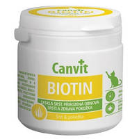 Сanvit (Канвит) Biotin комплекс витаминов при линьке, для здоровья кожи и шерсти для кошек 100 г