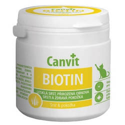 Сanvit (Канвіт) Biotin комплекс вітамінів при линьки, для здоров'я шкіри та шерсті для кішок 100 г