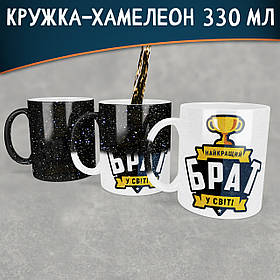 Чашка-хамелеон STAR Найкращий брат у світі. Кращий подарунок братові