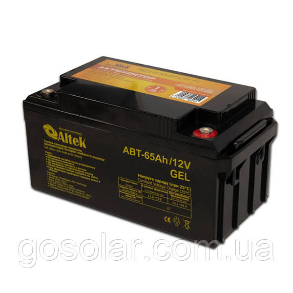 Акумулятор гелевий  ALTEK ABT 65Ah 12V GEL