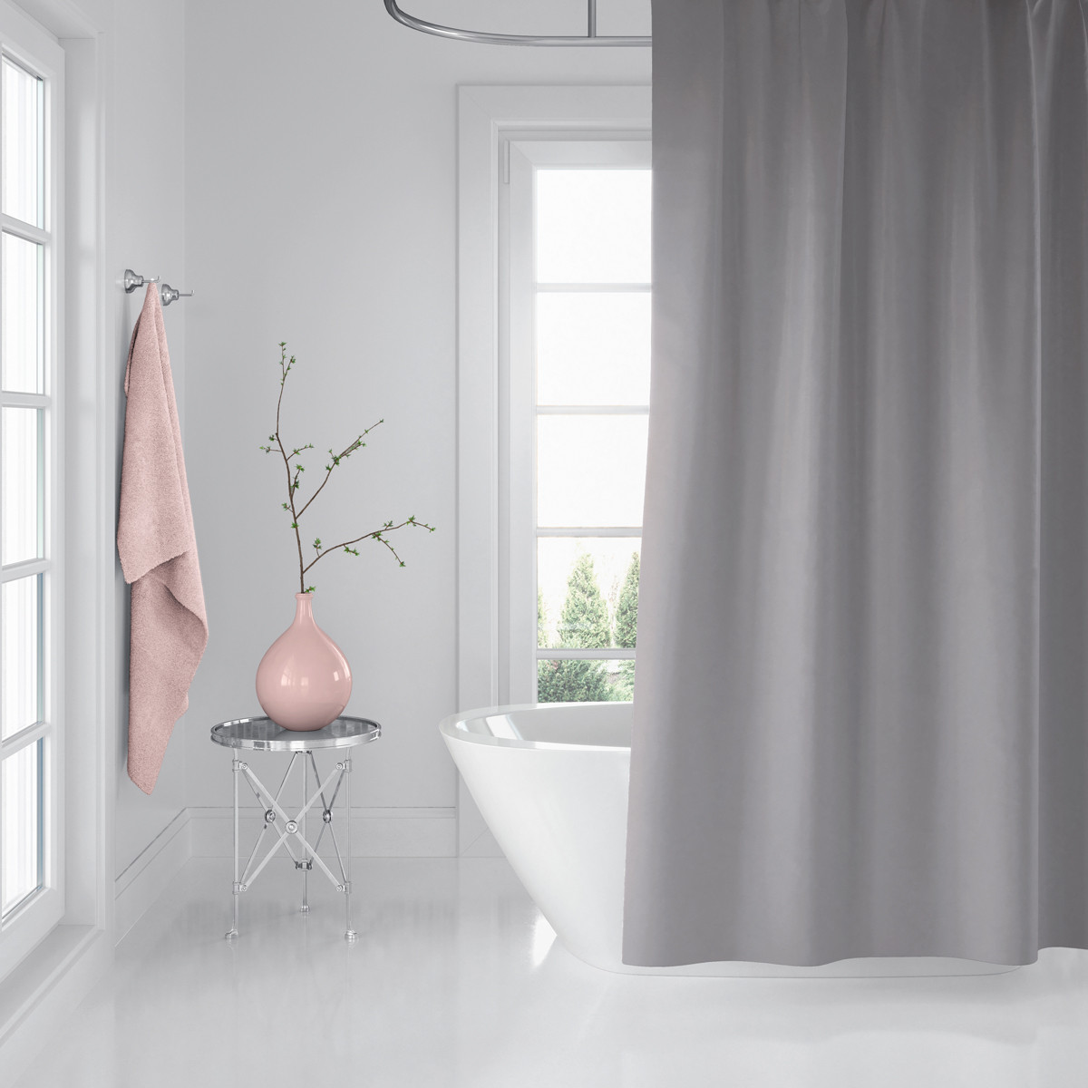 Штора для ванної Grey Tropik Туреччина 180 * 200 см