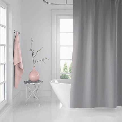 Штора для ванної Grey Tropik Туреччина 180 * 200 см, фото 1