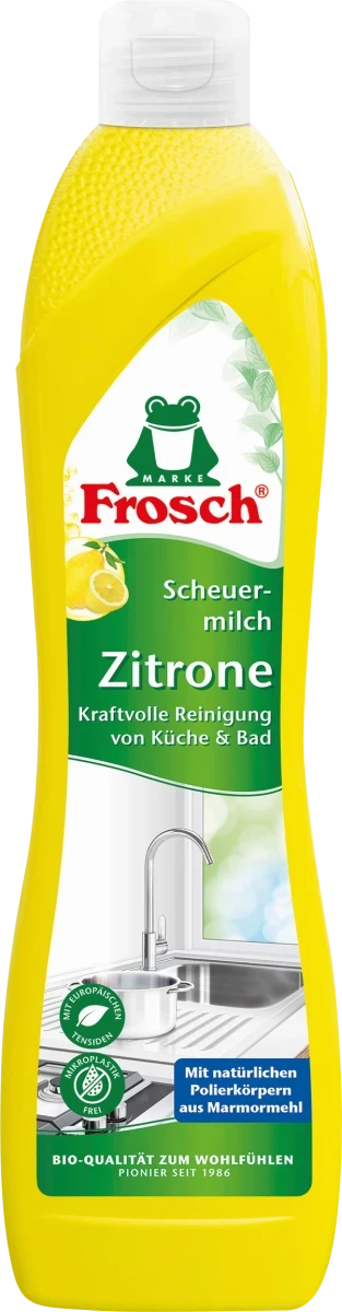 Чистячий молочко для кухні Frosch Scheuermilch Zitrone, 500 мл