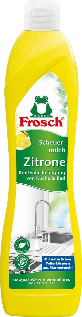 Чистящее молочко для кухни Frosch Scheuermilch Zitrone, 500 мл - фото 1 - id-p1356052694