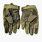 Військові рукавички з захистом кісточок ReFire Gear для сенсорних екранів XL хакі, фото 3