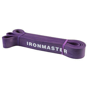 Резинка для підтягування IRONMASTER Еспандер-петля для фітнесу Латекс Фіолетова