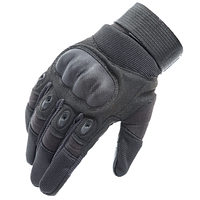 Військові рукавички з захистом кісточок ReFire Gear для сенсорних екранів М чорний