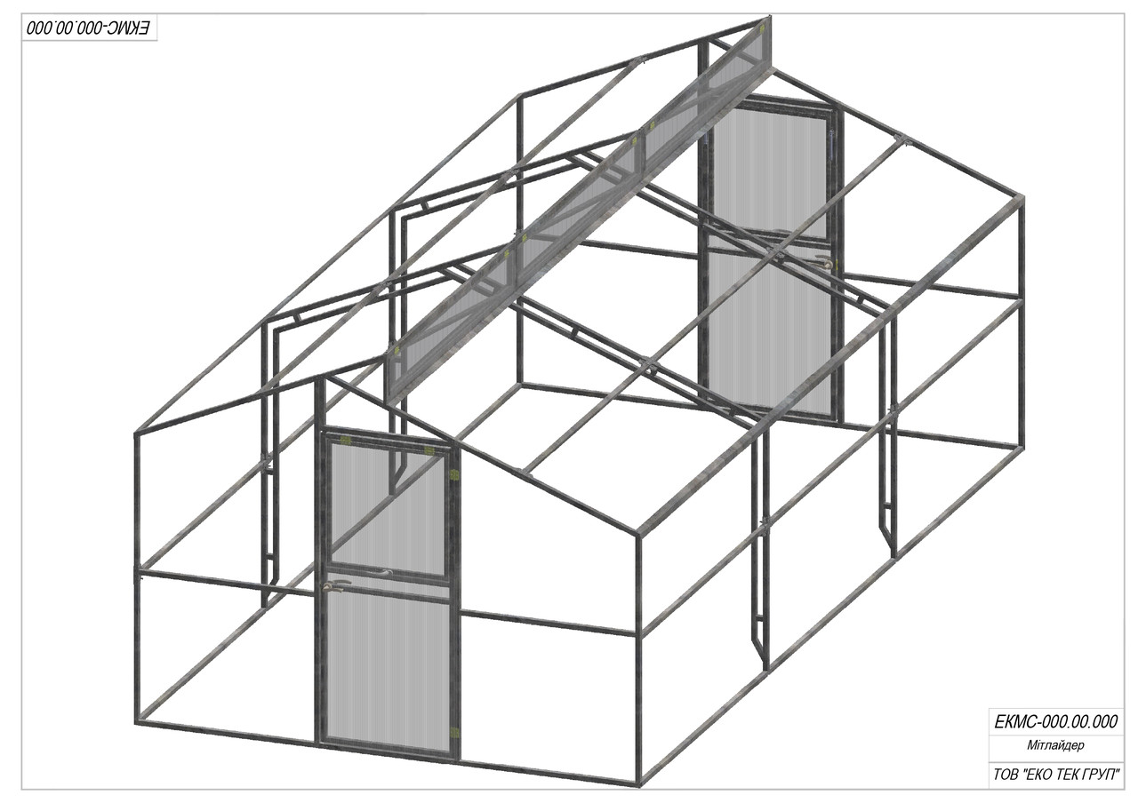Теплица Митлайдер 3х4 стандарт 6 мм - фото 2 - id-p46054299