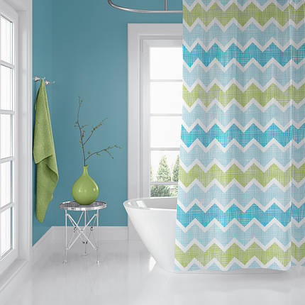 Штора для ванної Zigzag Jackline Туреччина 180 * 200 см, фото 1