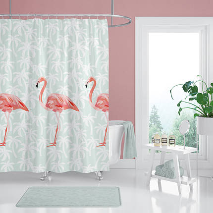 Штора для ванної Flamingos Tropic 180x200 cм, фото 1