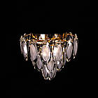 Скляна люстра на 6 ламп золото PM-E2802/6/FG, фото 2