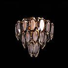 Скляна люстра на 6 ламп золото PM-E2802/6/FG, фото 4